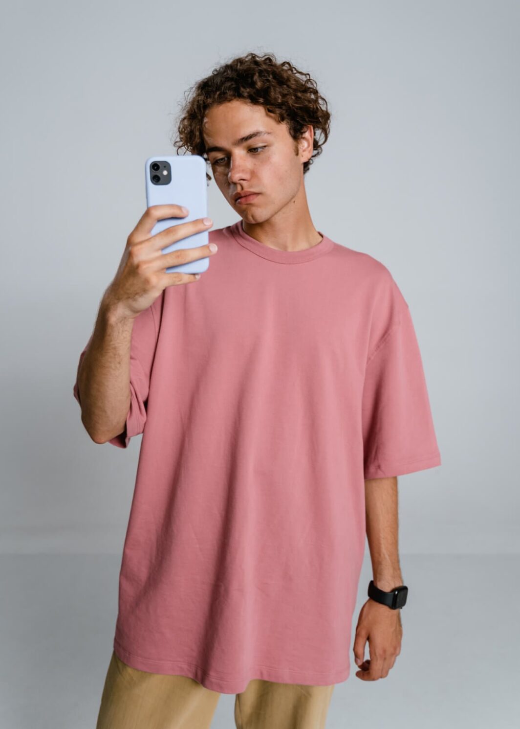Pink oversized t-shirt
